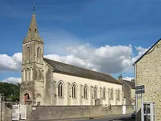 The church in Saint-Martin-des-Entrées