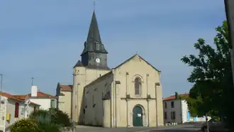 The church of Saint-Romain, in Curzon
