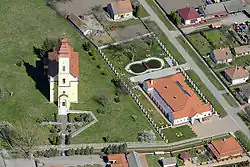 Aerial view of Újszentmargita