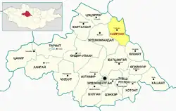 Khairkhan District in Arkhangai Province