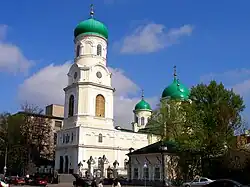 The cathedral's bell tower