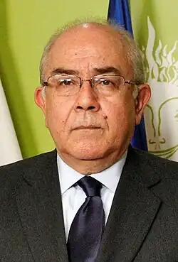 Yiannakis Omirou, former President of EDEK (2000–2015), President of the House of Representatives (2011-2011). Also and Minister of Defence 1998-1999.