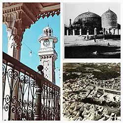 Various angles of the Qadiriyya Shrine and Bab al-Sheikh