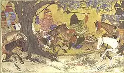 Ardashir Battles Bahman, Son of Ardavan. Detroit Institute of Arts