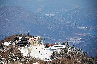 Seolcheon Peak, the top of the Muju Resort