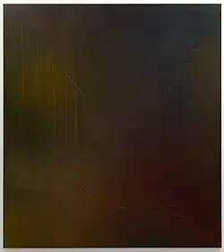 Frank Ammerlaan, 2012, Untitled, Oil and thread on canvas, 180 x 160 cm