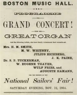 National Sailors Fair benefit, 1864