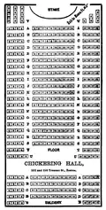Seating chart, 1880s