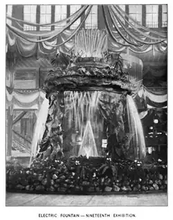 Electric fountain, 1895 MCMA exhibit
