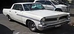 1963 Pontiac Parisienne Sport Sedan (Australia). This car features right-hand drive.