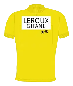 Yellow jersey with Leroux-Gitane insignia