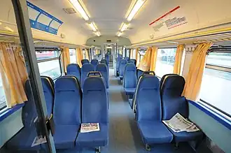 The refurbished interior of an Sm1.