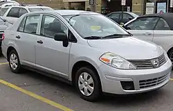 First-generation Versa sedan (C11; 2006–2012) Main article: Nissan Tiida (C11)