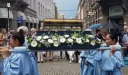 Girdle of Saint Mary during the procession in Wyck