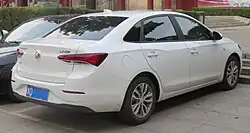 2018 Buick Excelle GT facelift rear.