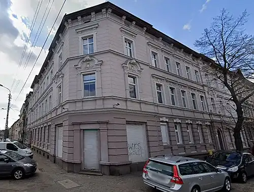 View from the street intersection