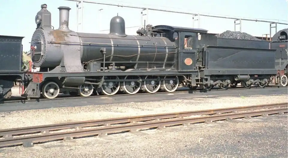 Ex CGR no. 724, SAR no. 1007, with modified Type ZC tender, Voorbaai, 4 September 1997