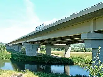 The A13 Criquebeuf road bridge