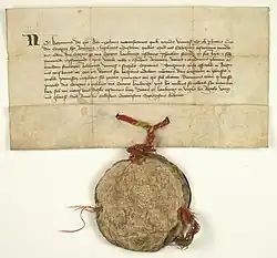 Document issued by Casimir the Great granting the Armenian bishop Gregory (Գրիգոր) the right to stay and preach in Lwów, 1367