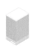 AON Centre (Royal Insurance Building), Melbourne, isometric
