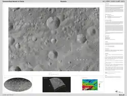 A labelled map of Vestalia Terra