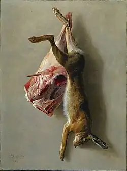 A Hare and a Leg of Lamb, Jean-Baptiste Oudry, 1742