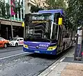 Yutong E12 (E6003) in the Transport for Brisbane Cityloop Livery. This is the first electric bus in the fleet.