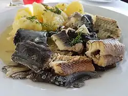 "Aal grün" - Eel in herb sauce