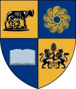 The coat of arms of Cluj County, Romania[24]