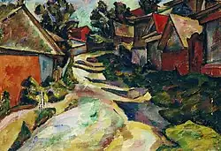 Village Street, 1913; (Taganrog Museum of Art)