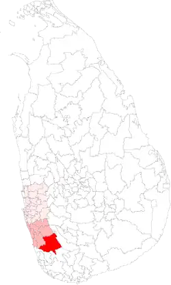 Location of Agalawatta