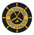 Baltimore Skipjacks logo used in the 1982–83 season resembled a ship's wheel, with the team name spelled out with ropes using a black, gold and white color scheme.