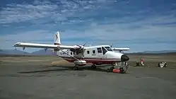 Air Safaris Gaf Nomad at Lake Tekapo Airport, 2014