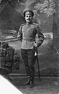 Nobleman Alexandre "Sandro" Chikovani in Russian Imperial uniform