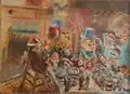 "Doll Carnival", 1959, pastel