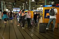 Ticket machines at Schiphol Plaza