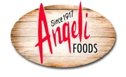 The company name superimposed over an oval piece of CGI wood