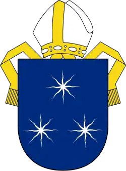 Coat of arms of the Anglican Diocese of Auckland[98][99]