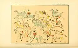 Indians leaving the Battlefield Plate XLVIII