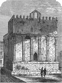 Roman temple of Évora integrated into a church
