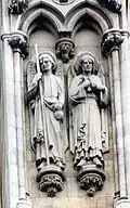 Archangel Raphael & Uriel Portland Stone Westminster Abbey – Upper part of the north transept