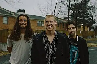 Arlington; from left to right: Channing Peake, Tyler Benko, Grant Whitson.