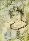Hélène Linder, 1893 drawing