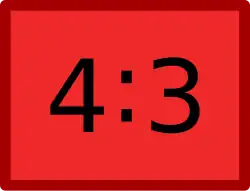 The ratio of width to height of standard-definition television.