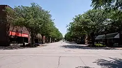 Looking south down Chestnut Street