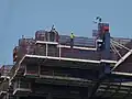 Construction workers on Atlantic Bridge (1 February 2018)