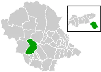 Location within Lienz district
