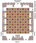Floor plan of the Aula regia in the Flavian Palace (92 AD)