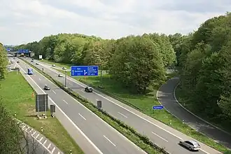 Autobahn-Exit "Würselen"