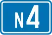 National Route 4 shield}}